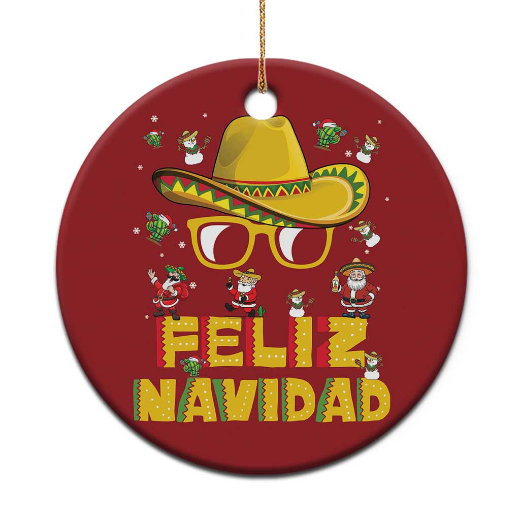 Mexico Xmas Christmas Ornament Feliz Navidad Sombrero TS10
