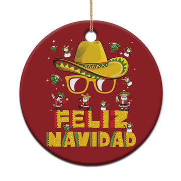 Mexico Xmas Christmas Ornament Feliz Navidad Sombrero TS10