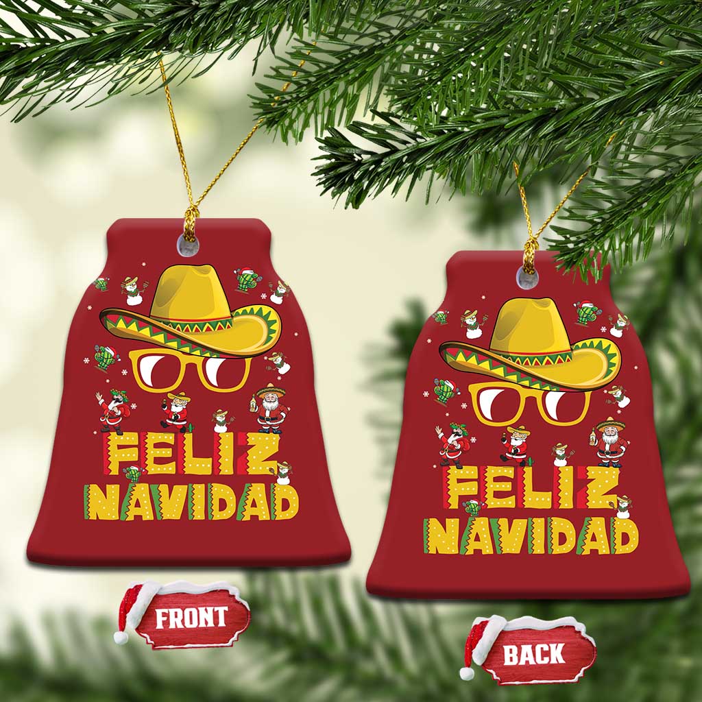 Mexico Xmas Christmas Ornament Feliz Navidad Sombrero TS10