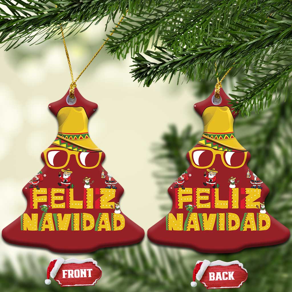 Mexico Xmas Christmas Ornament Feliz Navidad Sombrero TS10