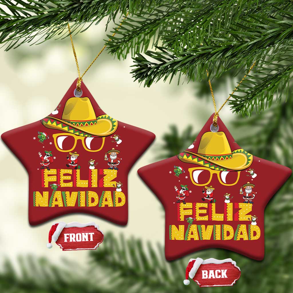 Mexico Xmas Christmas Ornament Feliz Navidad Sombrero TS10