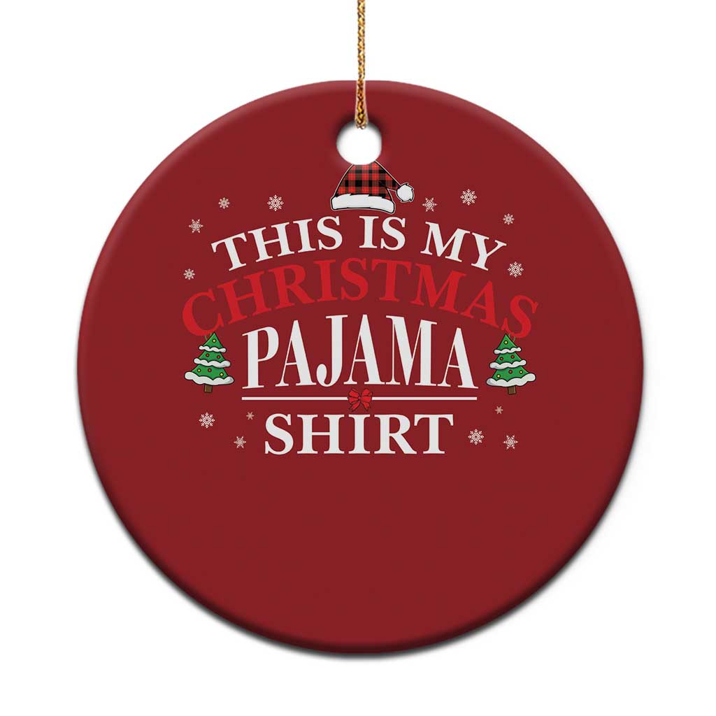 Funny Xmas Pajama Christmas Ornament PJ PJS for Family TS10