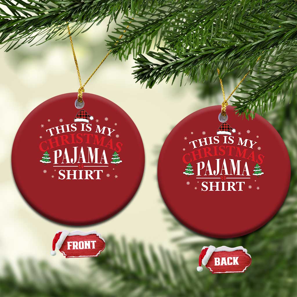 Funny Xmas Pajama Christmas Ornament PJ PJS for Family TS10
