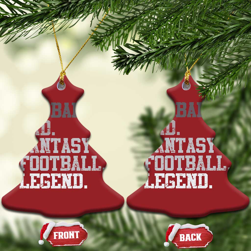 Husband Dad Fantasy Football Legend Christmas Ornament Retro Fathers Day TS10