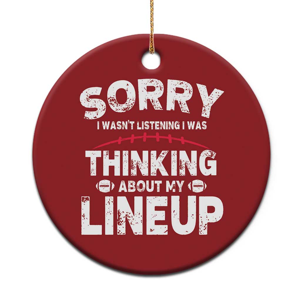 Funny Fantasy Football Player Christmas Ornament Commissioner Draft Party TS10