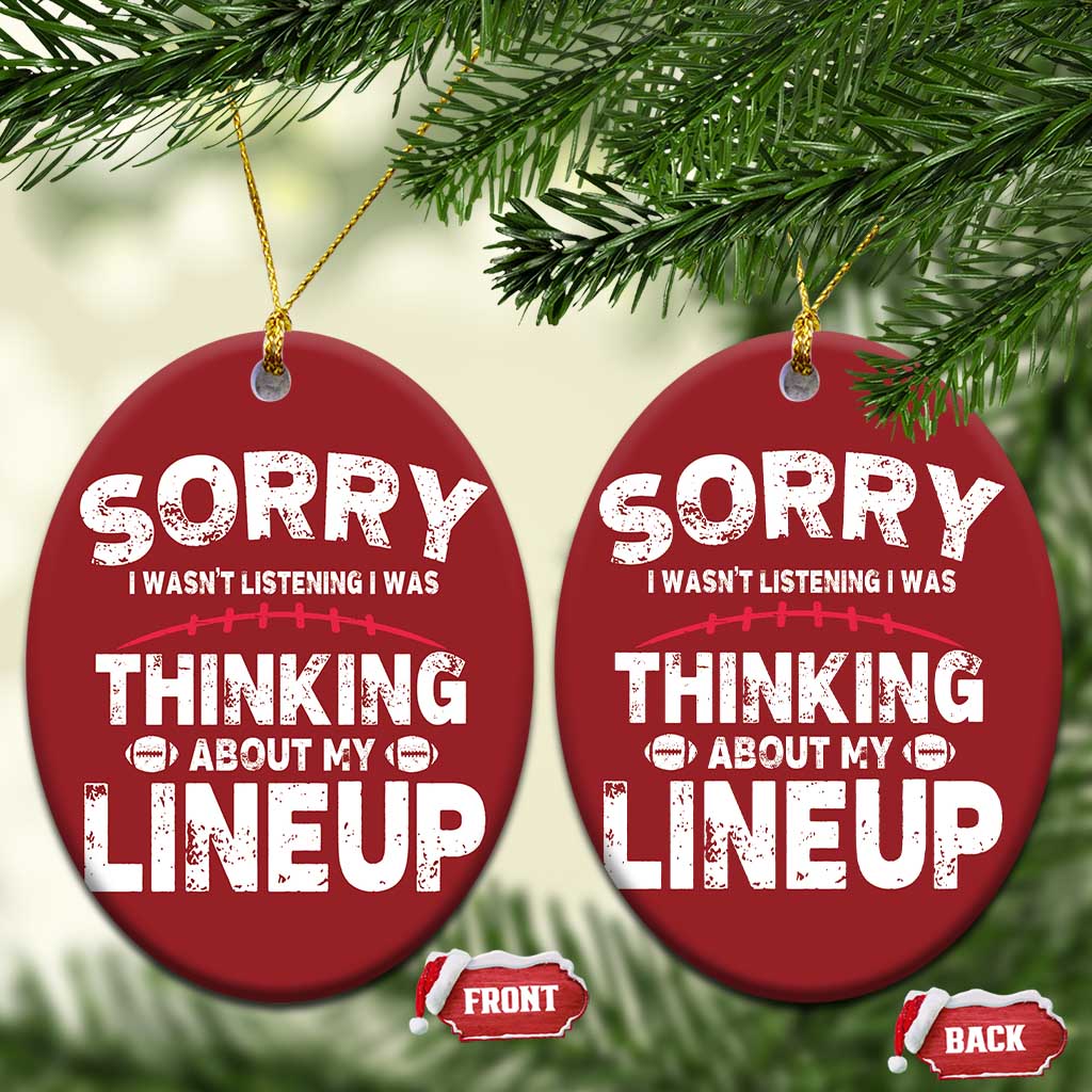 Funny Fantasy Football Player Christmas Ornament Commissioner Draft Party TS10