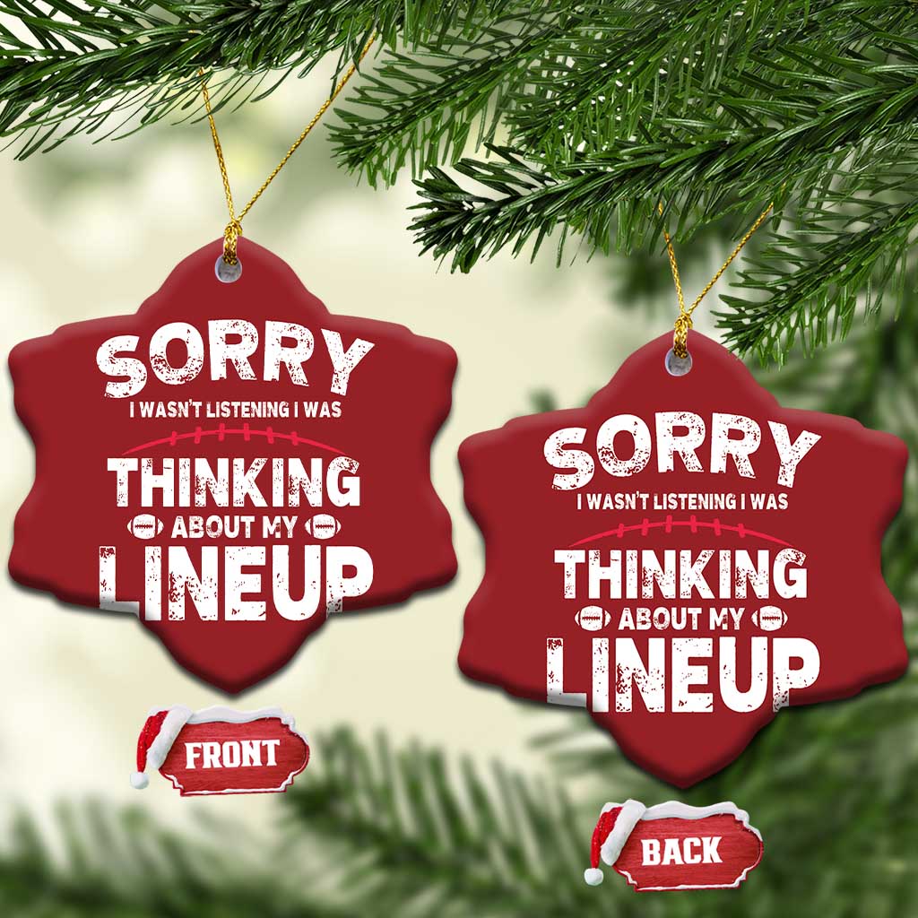 Funny Fantasy Football Player Christmas Ornament Commissioner Draft Party TS10