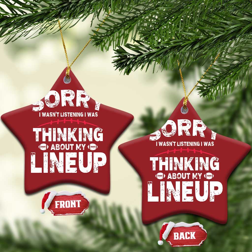 Funny Fantasy Football Player Christmas Ornament Commissioner Draft Party TS10