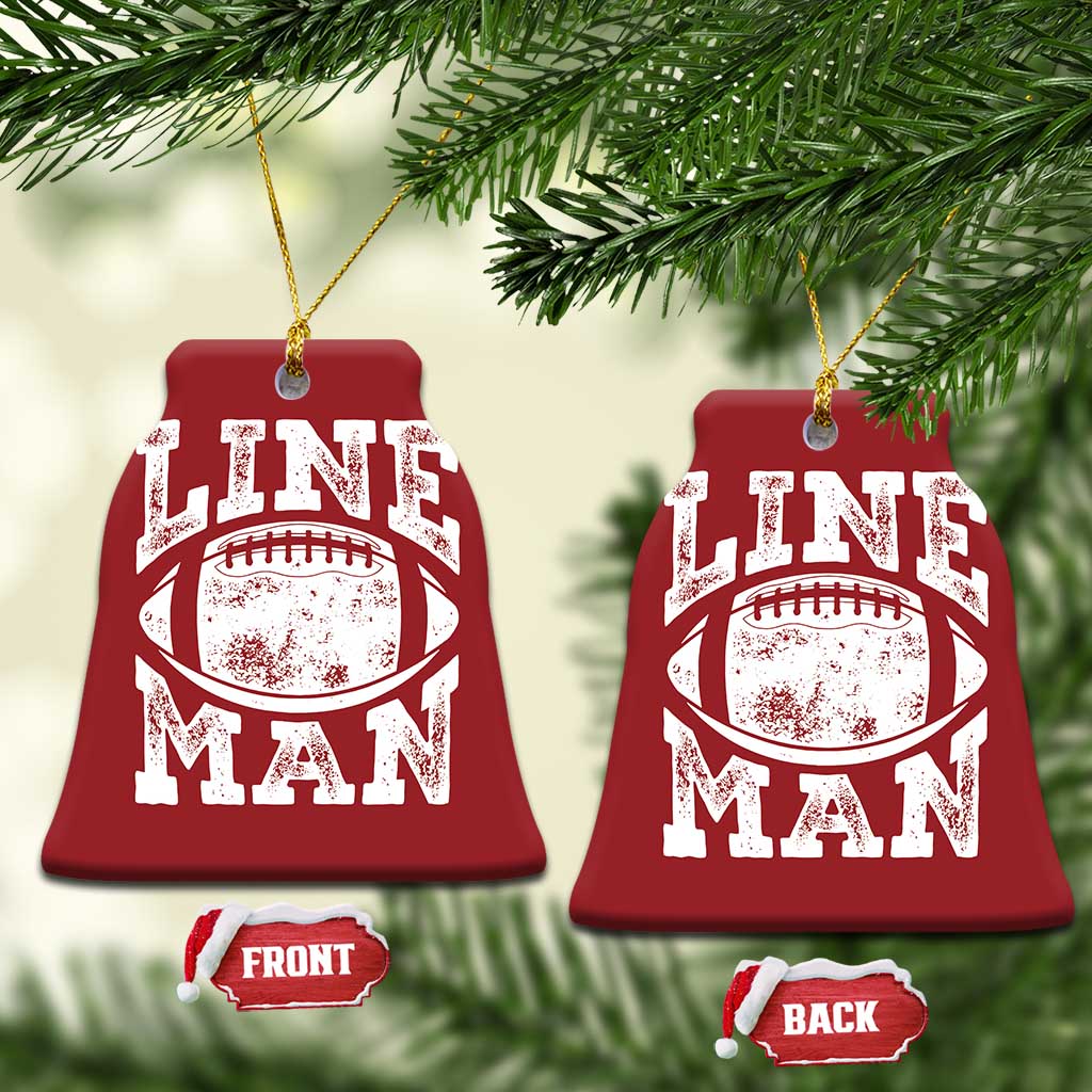 Football Linemen Christmas Ornament Vintage Offensive Lineman TS10