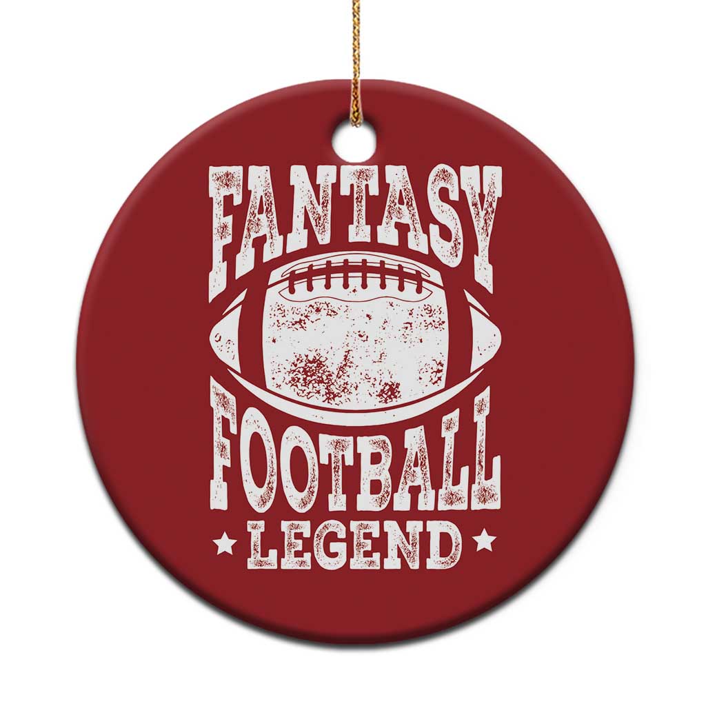 Fantasy Football Legend Christmas Ornament Funny Gameday Dad TS10