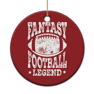 Fantasy Football Legend Christmas Ornament Funny Gameday Dad TS10