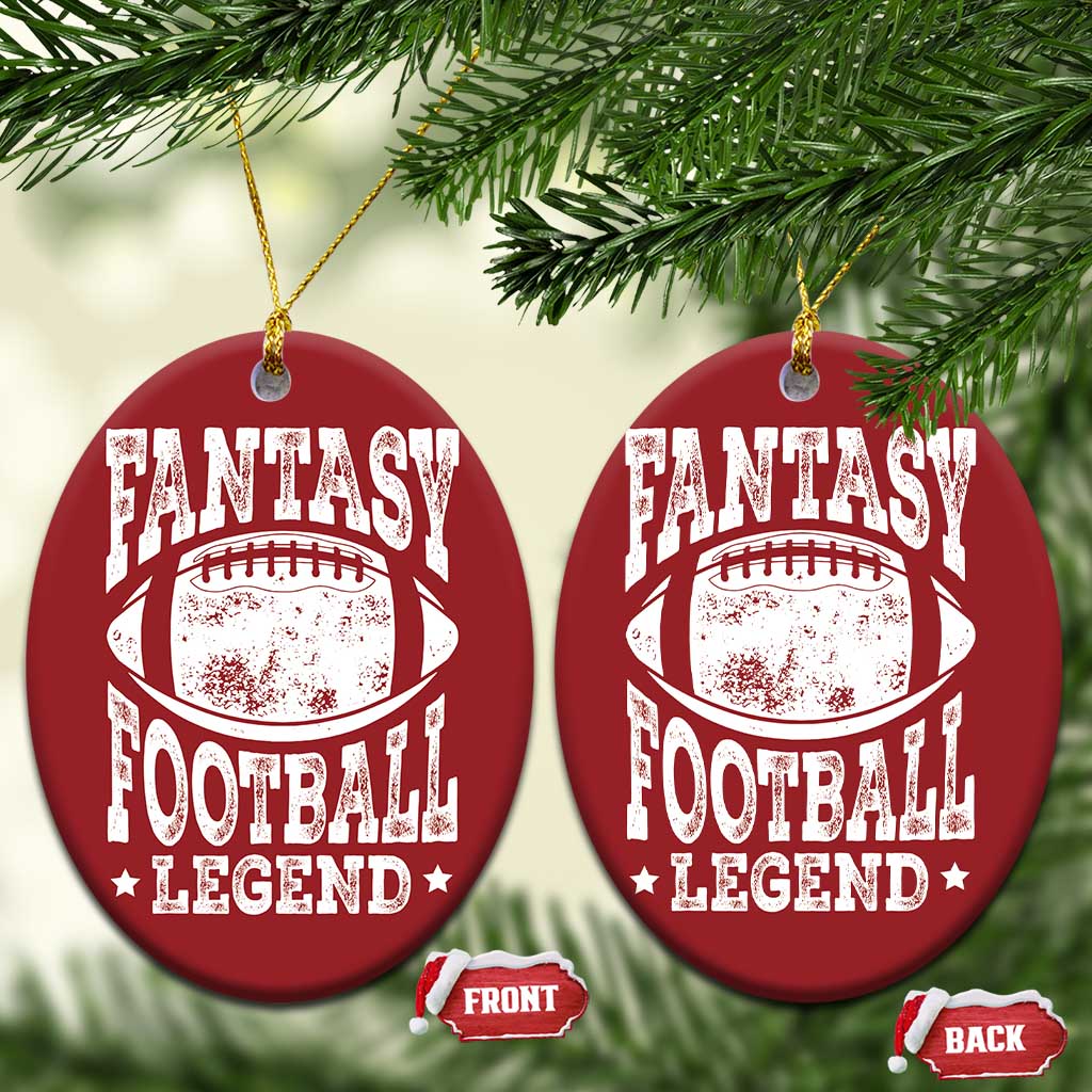 Fantasy Football Legend Christmas Ornament Funny Gameday Dad TS10