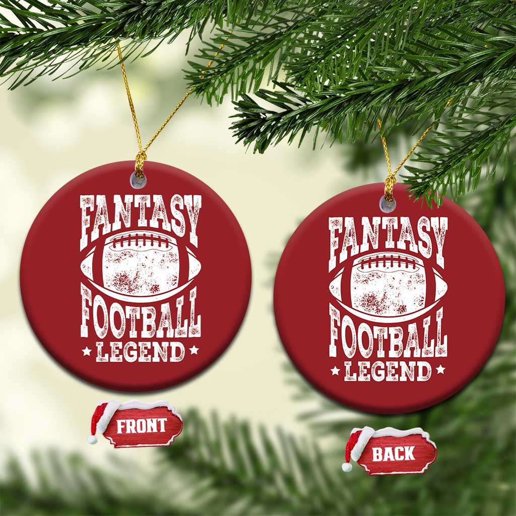 Fantasy Football Legend Christmas Ornament Funny Gameday Dad TS10
