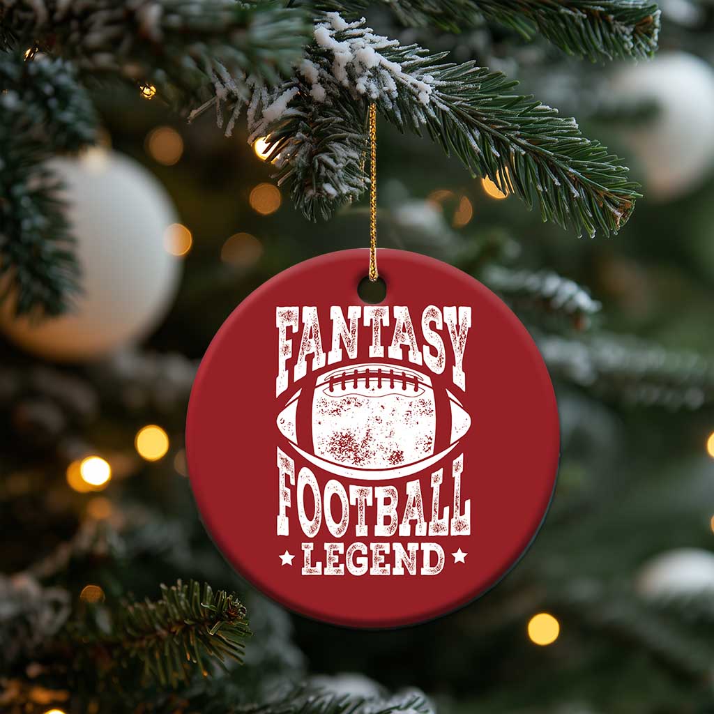 Fantasy Football Legend Christmas Ornament Funny Gameday Dad TS10