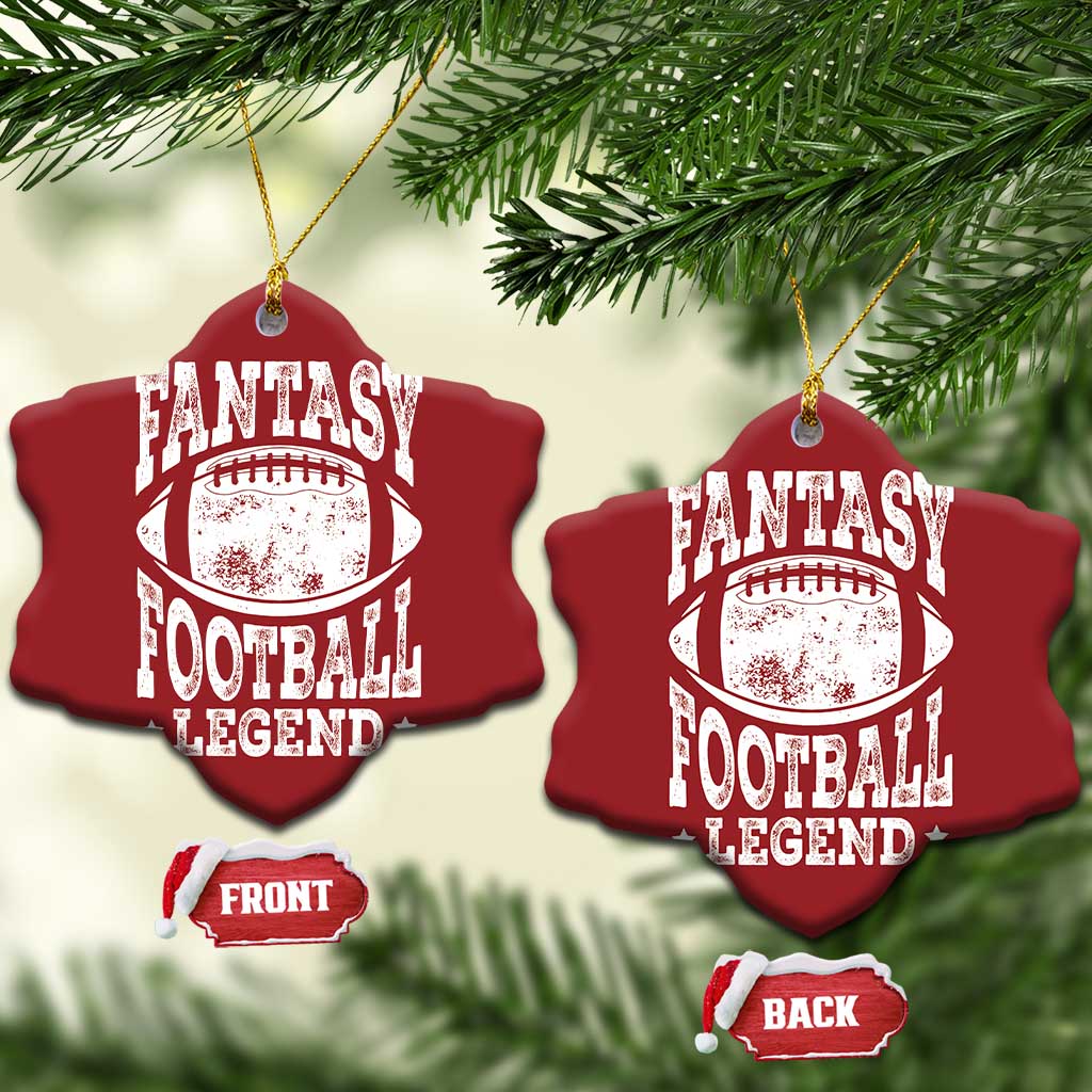 Fantasy Football Legend Christmas Ornament Funny Gameday Dad TS10