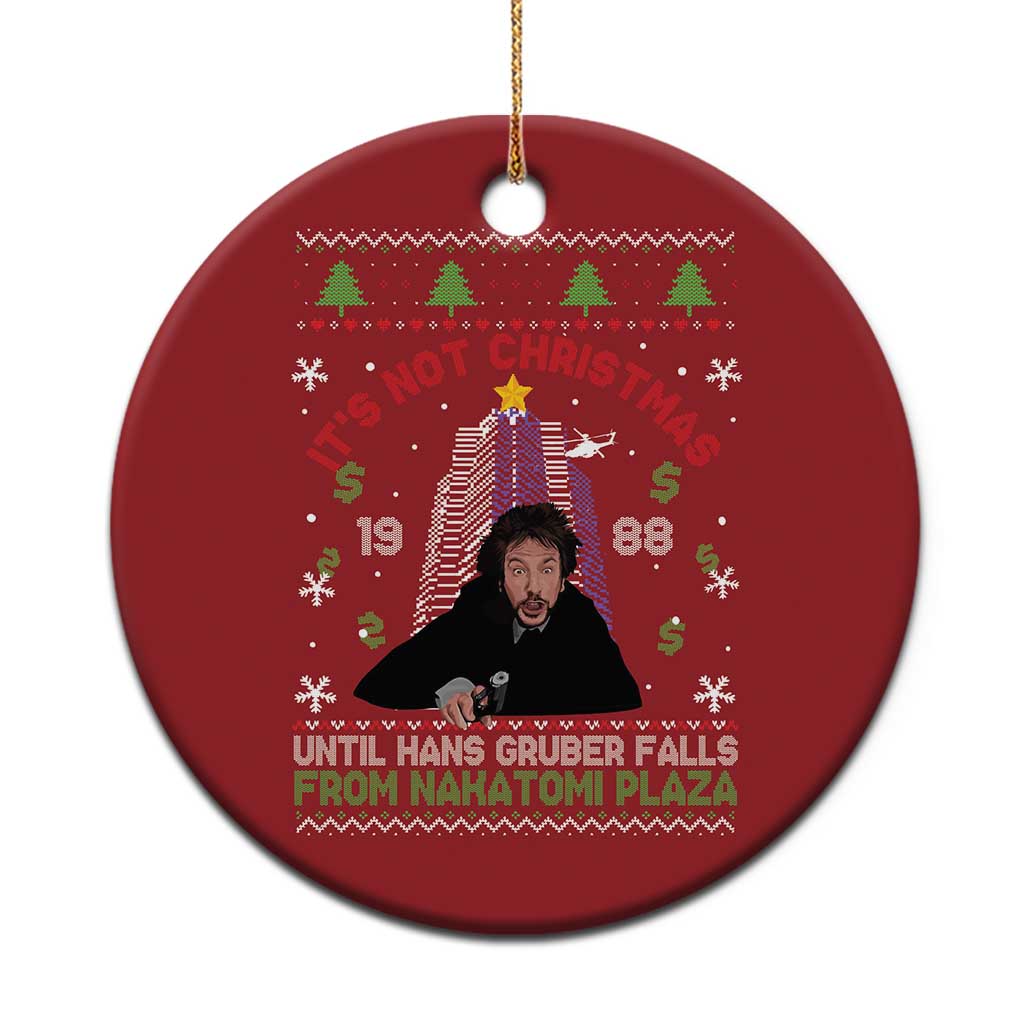 Xmas Nakatomi Plaza Christmas Ornament Hans Gruber Xmas Party 2024 Ugly Gift TS10