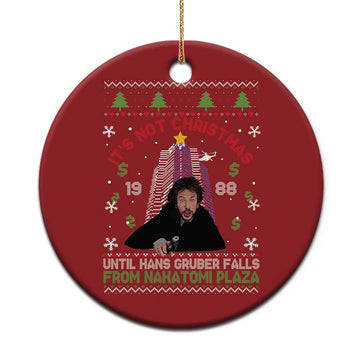 Xmas Nakatomi Plaza Christmas Ornament Hans Gruber Xmas Party 2024 Ugly Gift TS10