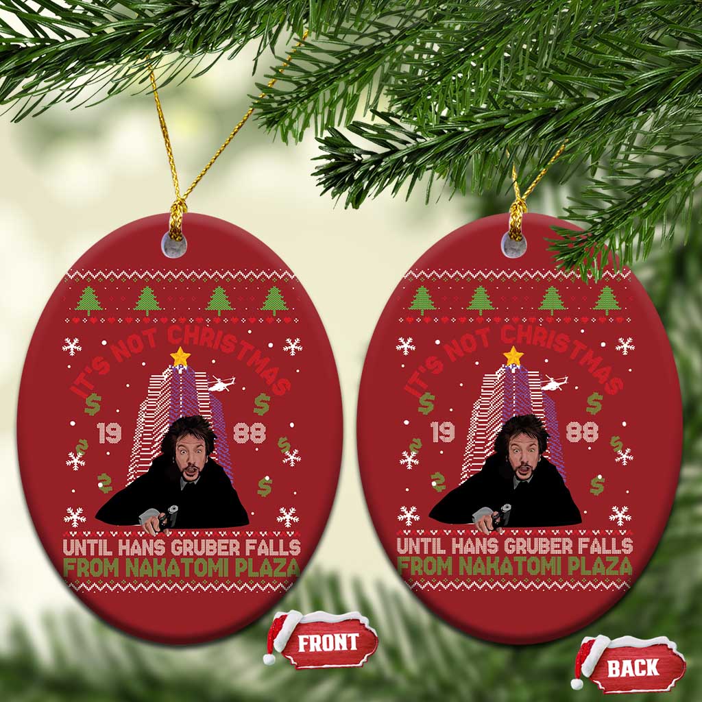 Xmas Nakatomi Plaza Christmas Ornament Hans Gruber Xmas Party 2024 Ugly Gift TS10