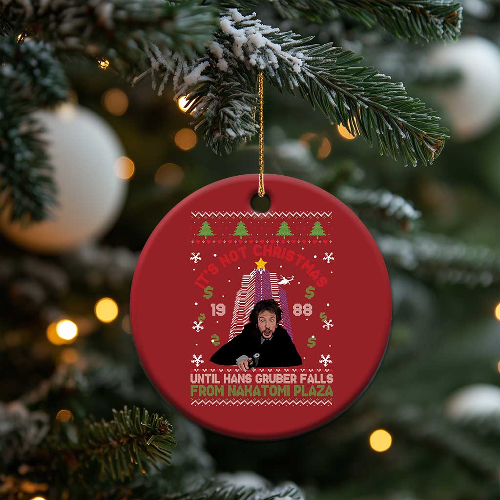 Xmas Nakatomi Plaza Christmas Ornament Hans Gruber Xmas Party 2024 Ugly Gift TS10