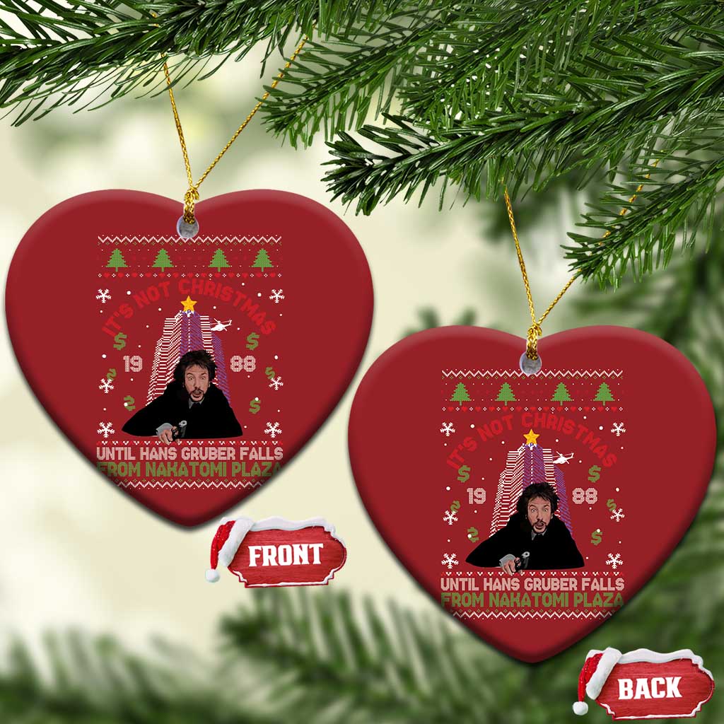 Xmas Nakatomi Plaza Christmas Ornament Hans Gruber Xmas Party 2024 Ugly Gift TS10