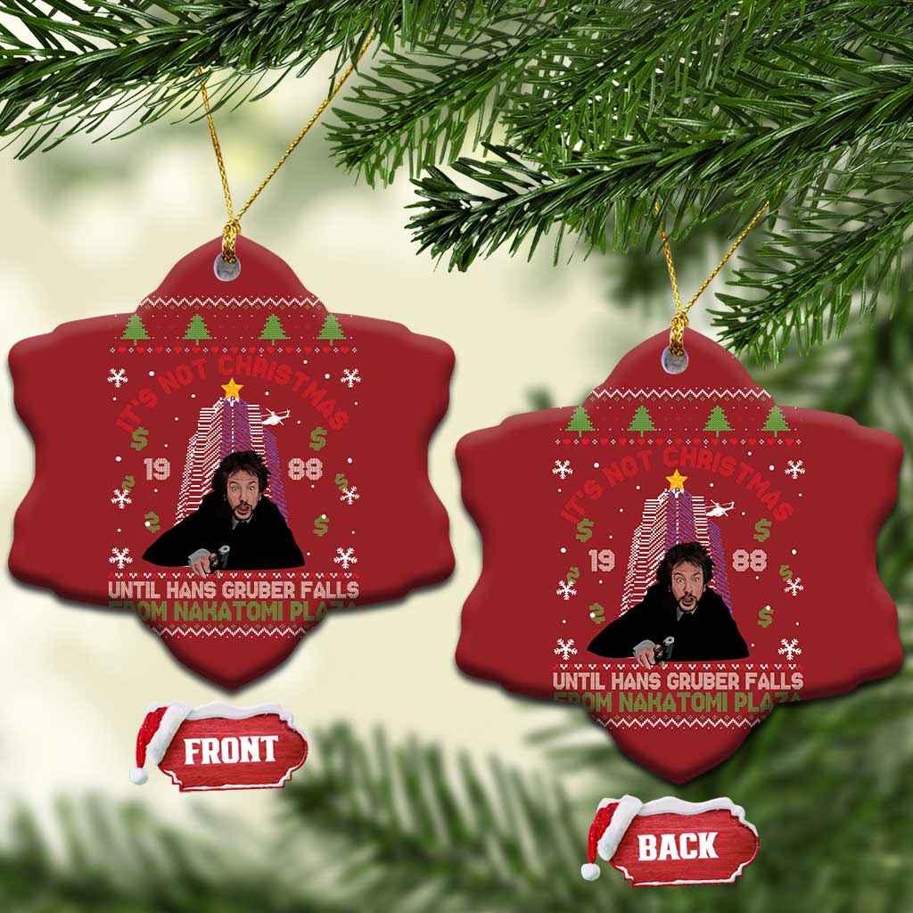 Xmas Nakatomi Plaza Christmas Ornament Hans Gruber Xmas Party 2024 Ugly Gift TS10