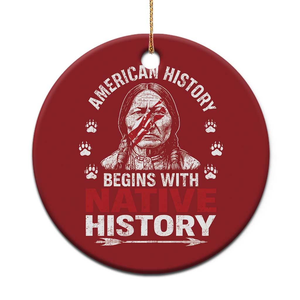 Native American History Christmas Ornament Indigenous Peoples Tribal Pride TS10