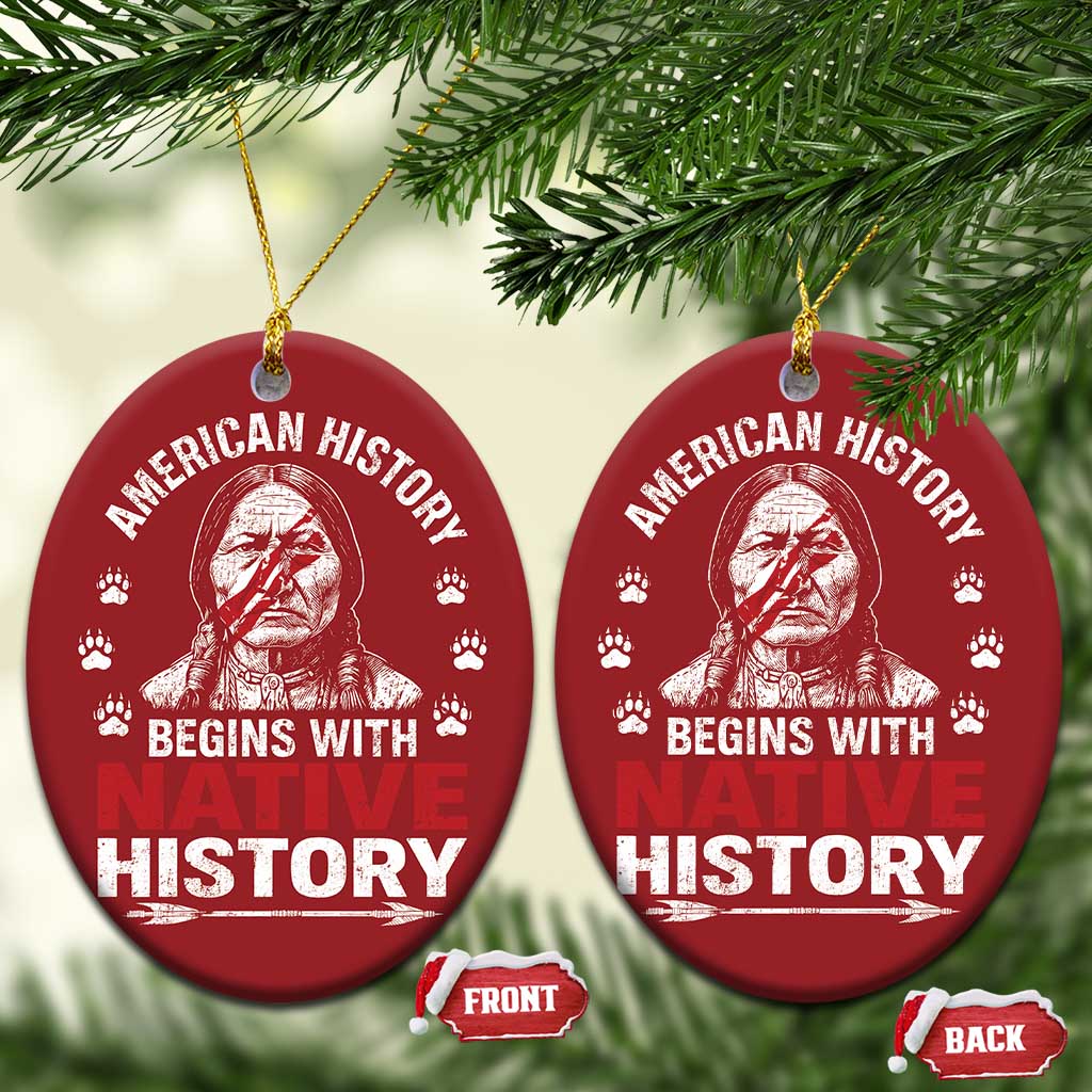 Native American History Christmas Ornament Indigenous Peoples Tribal Pride TS10