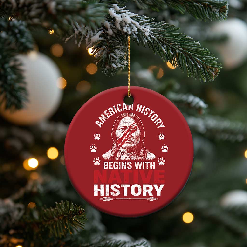 Native American History Christmas Ornament Indigenous Peoples Tribal Pride TS10