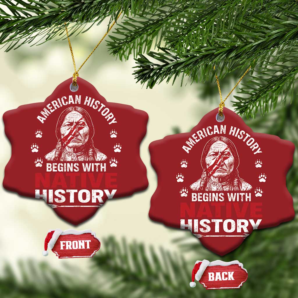 Native American History Christmas Ornament Indigenous Peoples Tribal Pride TS10