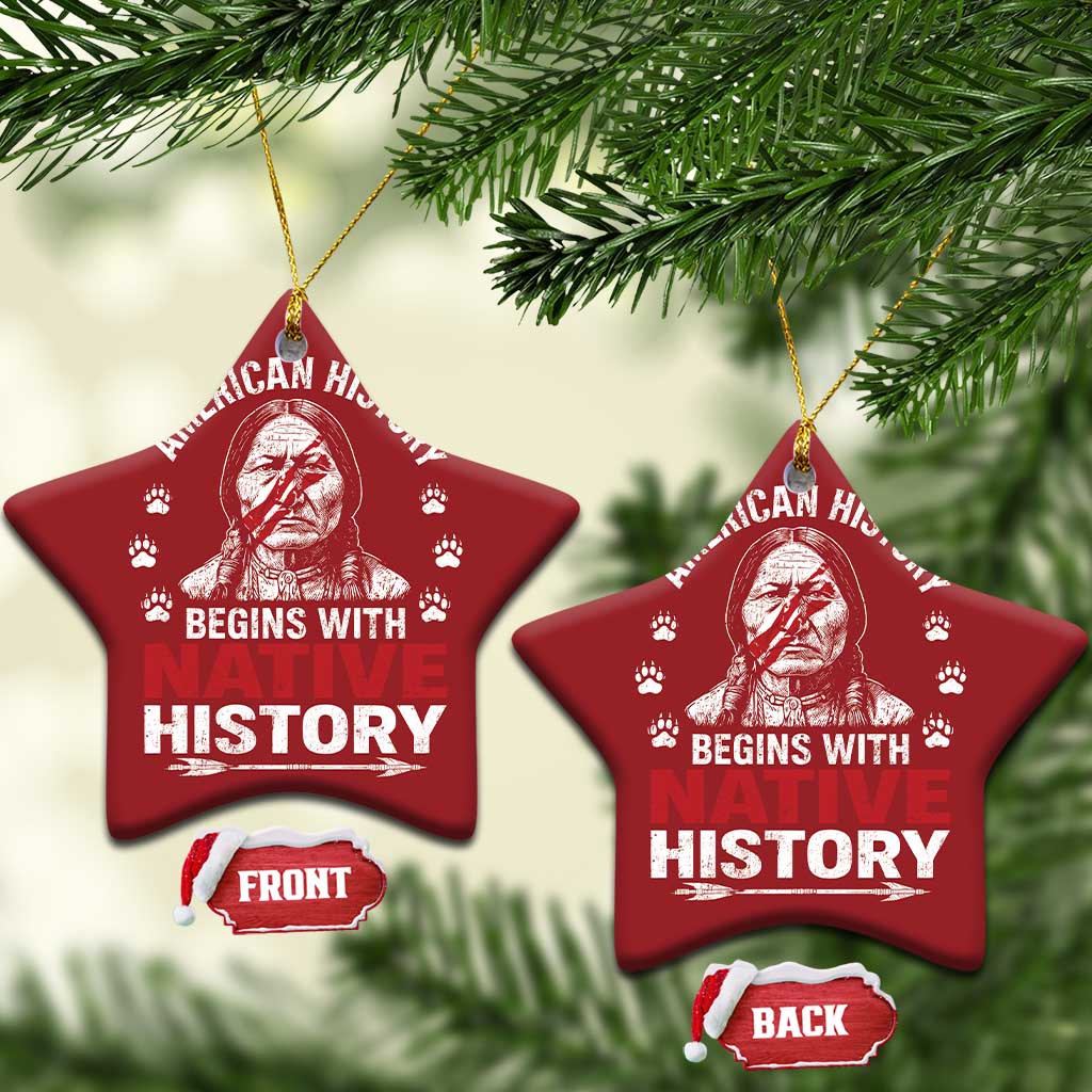 Native American History Christmas Ornament Indigenous Peoples Tribal Pride TS10