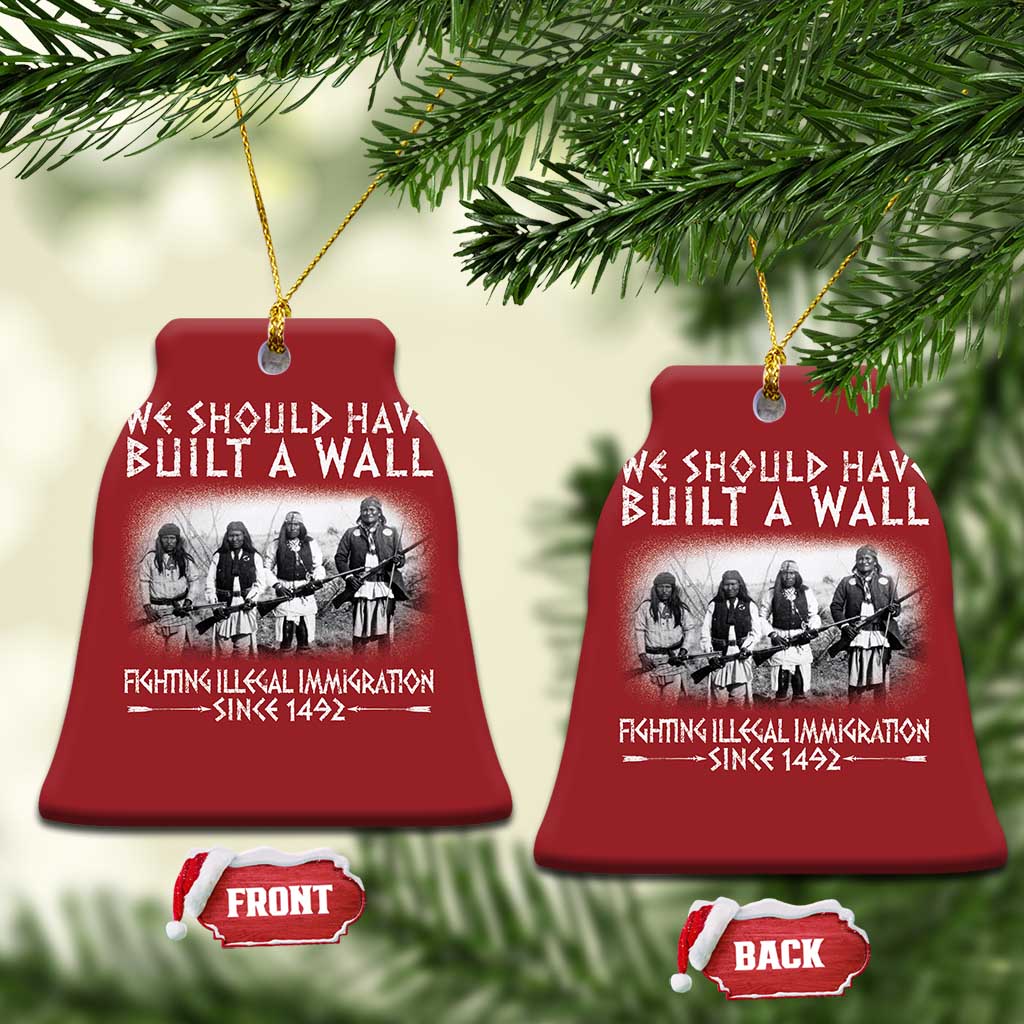 Vintage Native American Christmas Ornament We Should Have Built A Wall TS10