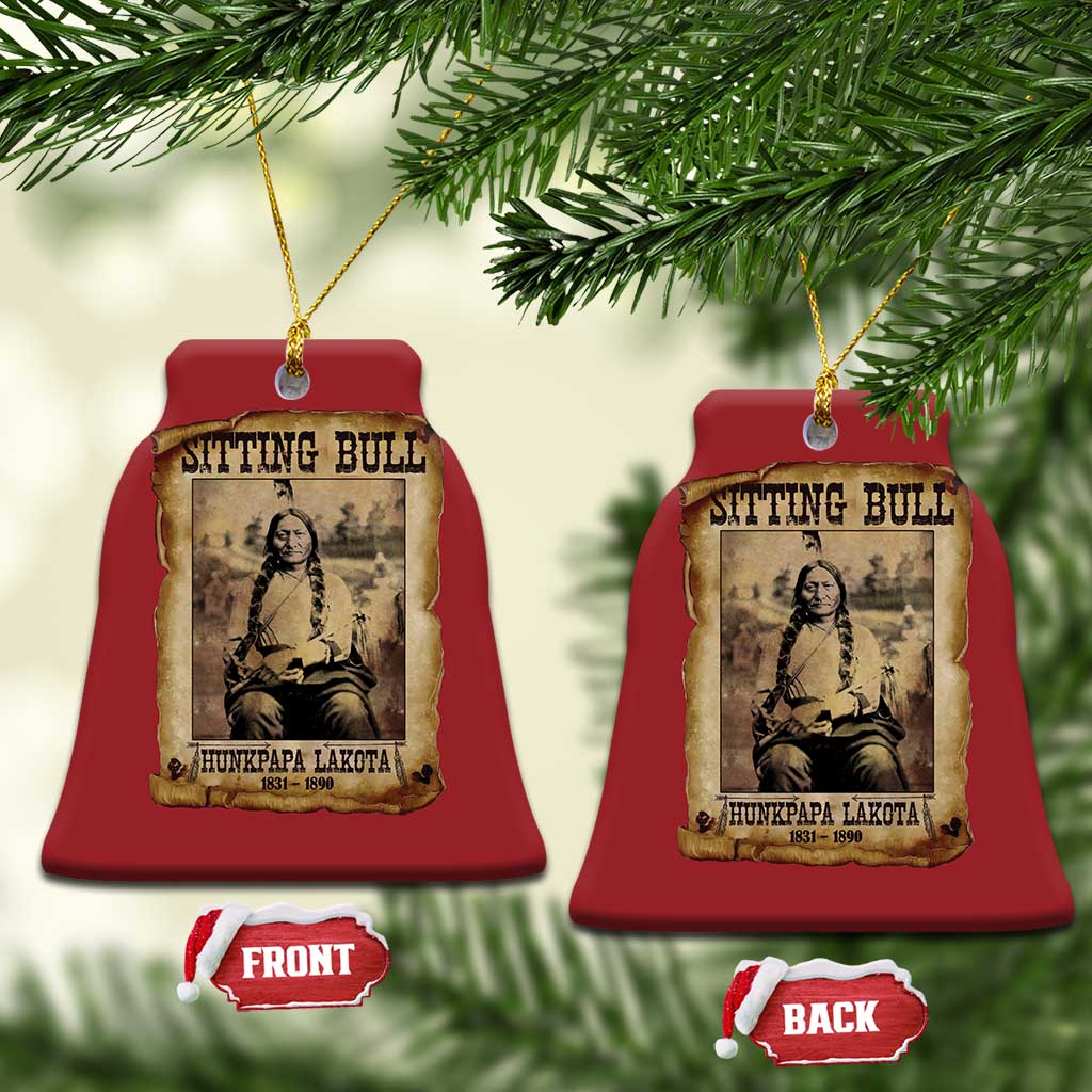 Sitting Bull Christmas Ornament Native American Indian Chief Hunkpapa Lakota Sioux TS10