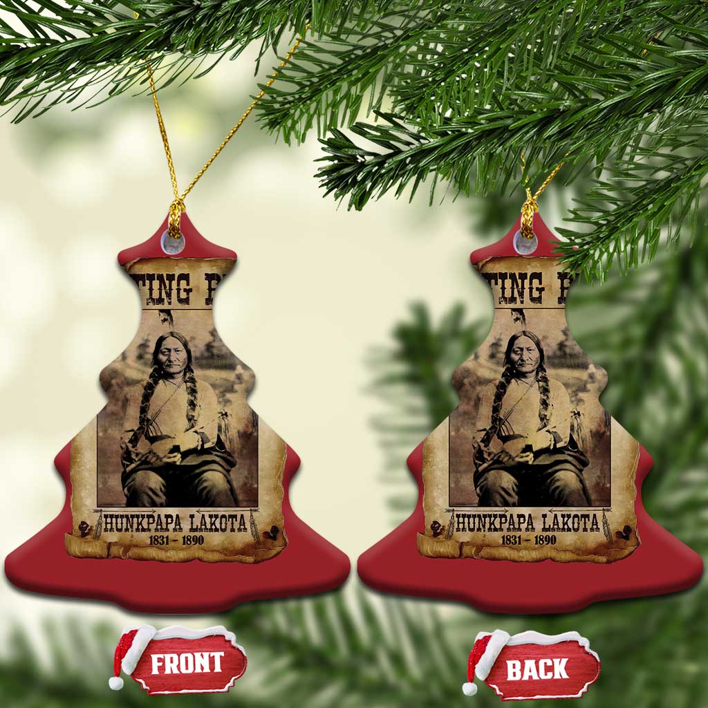 Sitting Bull Christmas Ornament Native American Indian Chief Hunkpapa Lakota Sioux TS10
