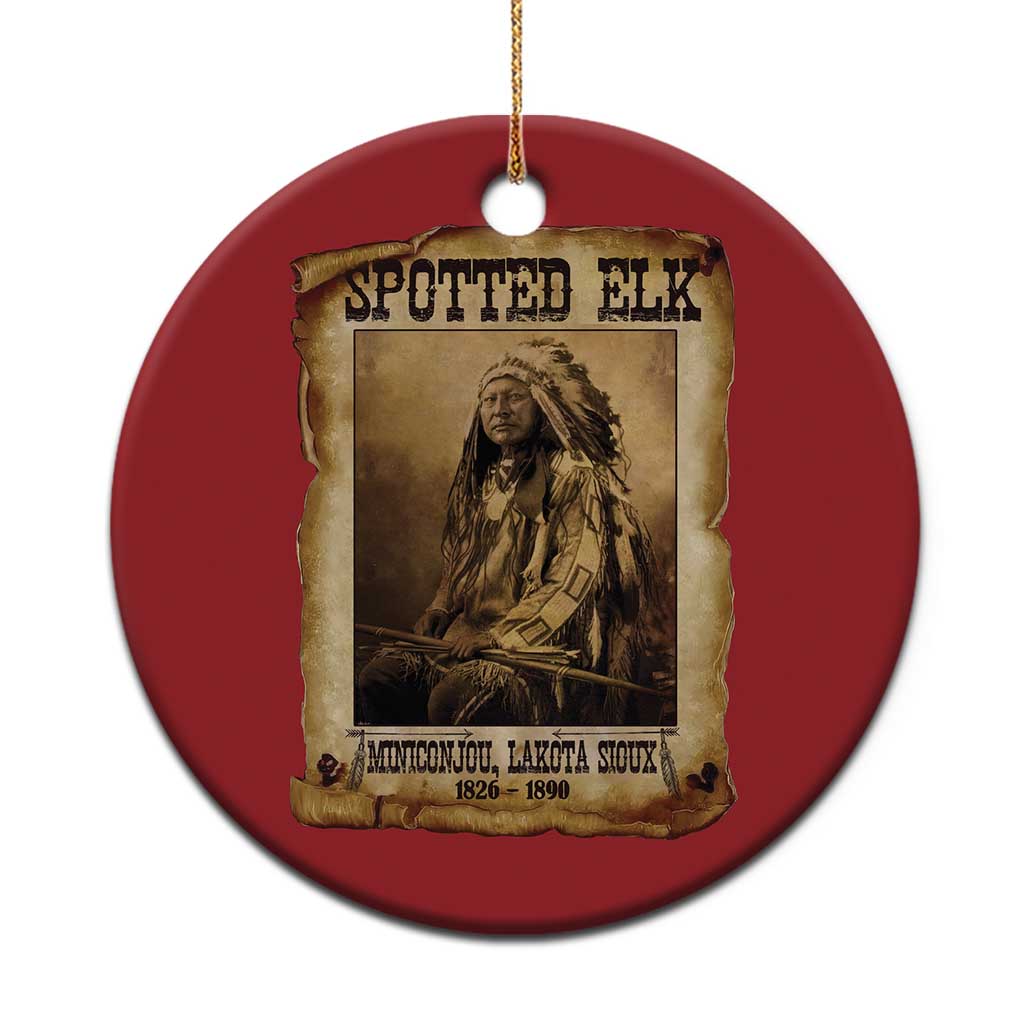 Spotted Elk Christmas Ornament Lakota Sioux Miniconjou Chief Native American History TS10