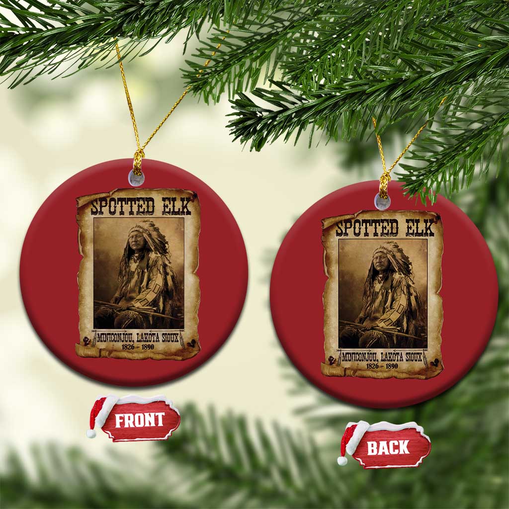Spotted Elk Christmas Ornament Lakota Sioux Miniconjou Chief Native American History TS10