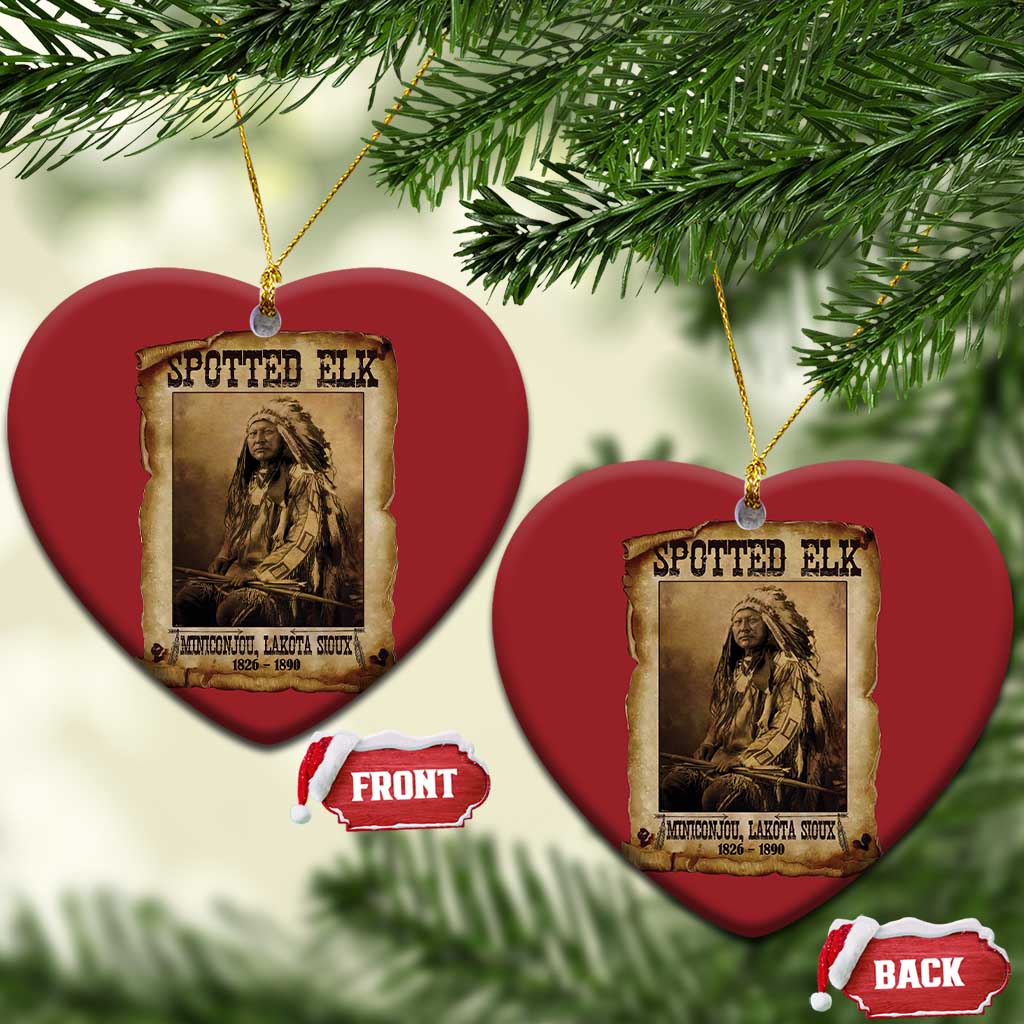 Spotted Elk Christmas Ornament Lakota Sioux Miniconjou Chief Native American History TS10
