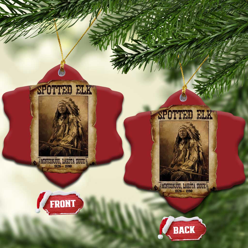 Spotted Elk Christmas Ornament Lakota Sioux Miniconjou Chief Native American History TS10