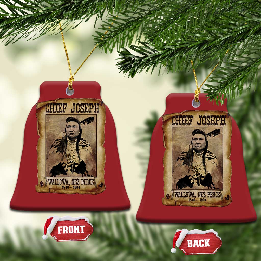 Chief Joseph Christmas Ornament Wallowa Nez Perce Native American Leader History TS10
