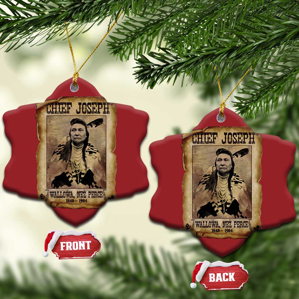 Chief Joseph Christmas Ornament Wallowa Nez Perce Native American Leader History TS10