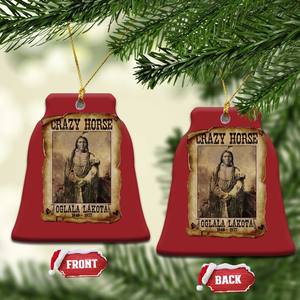 Crazy Horse Christmas Ornament Legendary Oglala Sioux Lakota Leader Native American Indian TS10