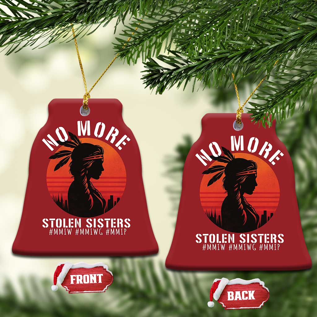 MMIW No More Stolen Sisters Christmas Ornament American Native Indigenous Woman TS10