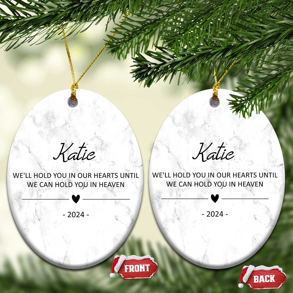 Personalized Dog Memorial Christmas Ornament 2024 Custom Name Pet Remembrance Sympathy Gifts TS10
