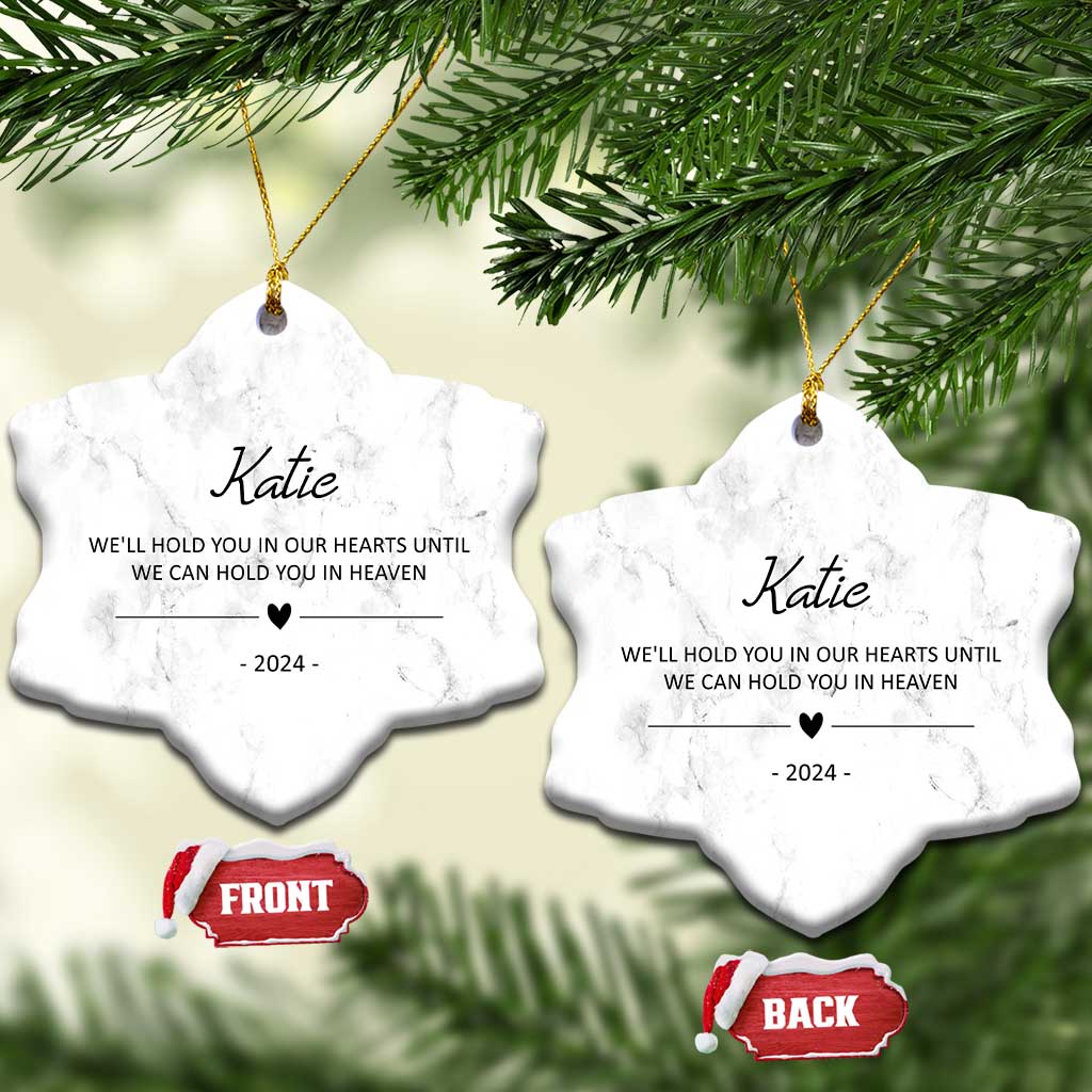 Personalized Dog Memorial Christmas Ornament 2024 Custom Name Pet Remembrance Sympathy Gifts TS10