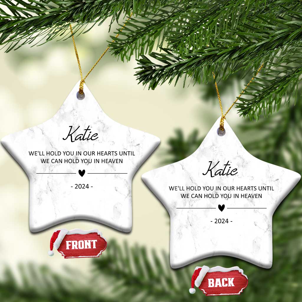 Personalized Dog Memorial Christmas Ornament 2024 Custom Name Pet Remembrance Sympathy Gifts TS10