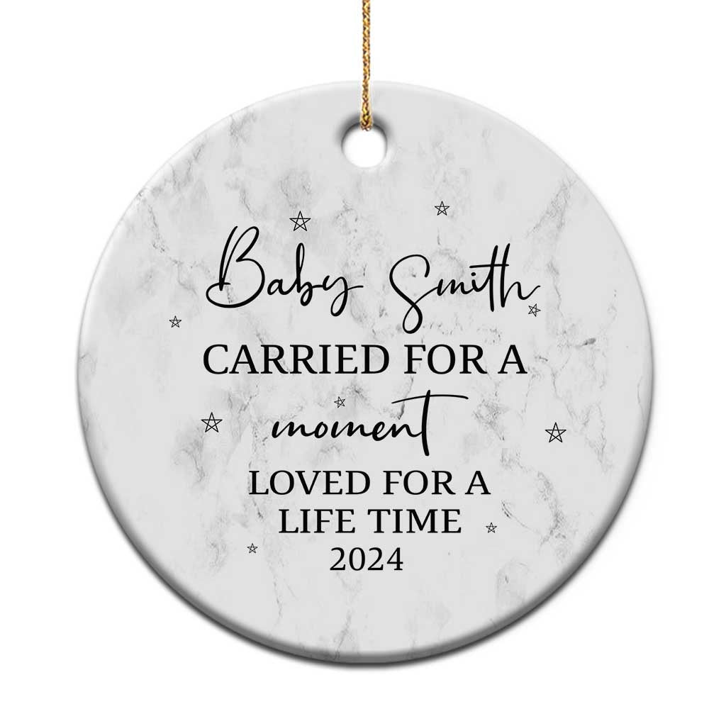 Personalized Baby Memorial Custom Christmas Ornament Custom Name Infant Loss Gifts TS10