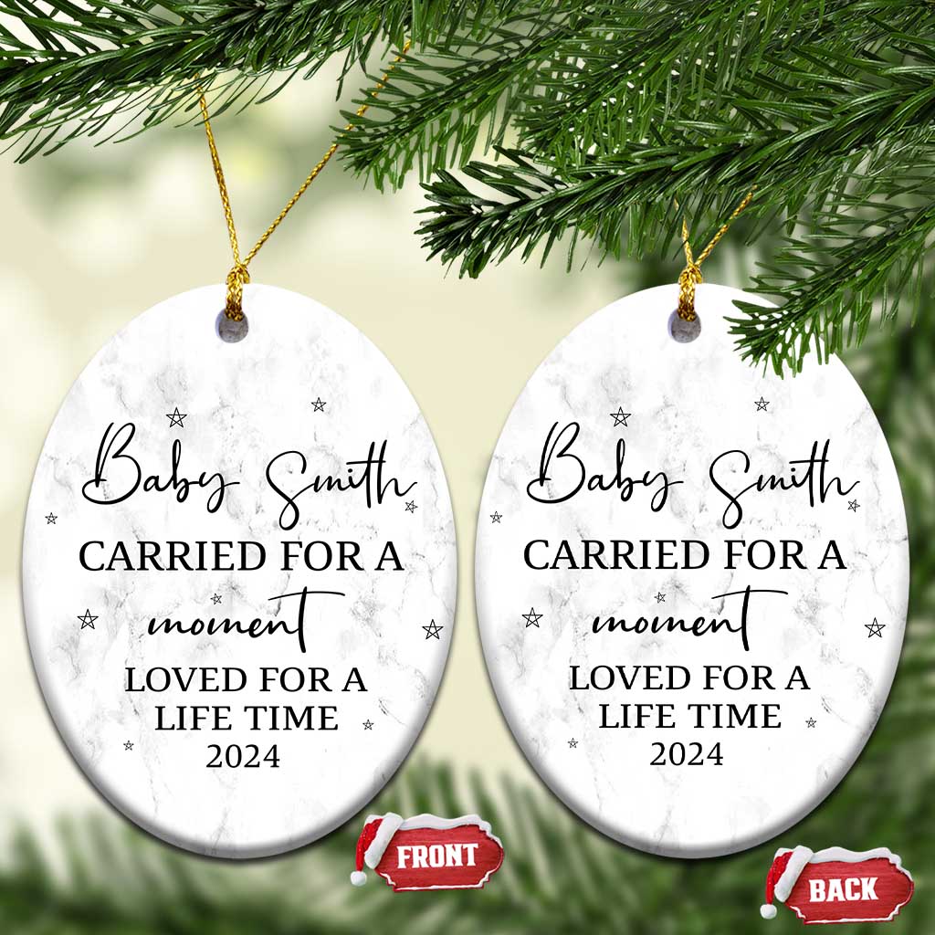Personalized Baby Memorial Custom Christmas Ornament Custom Name Infant Loss Gifts TS10