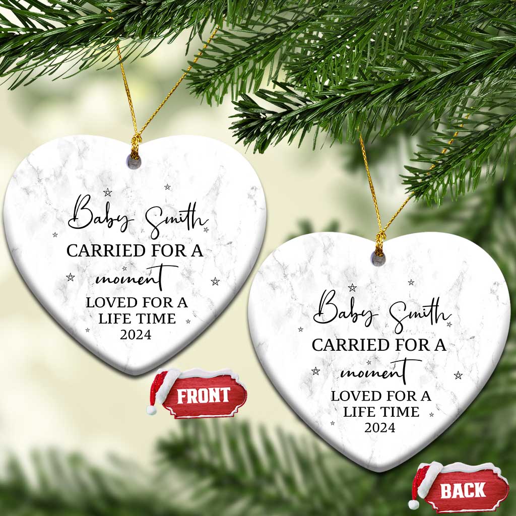 Personalized Baby Memorial Custom Christmas Ornament Custom Name Infant Loss Gifts TS10