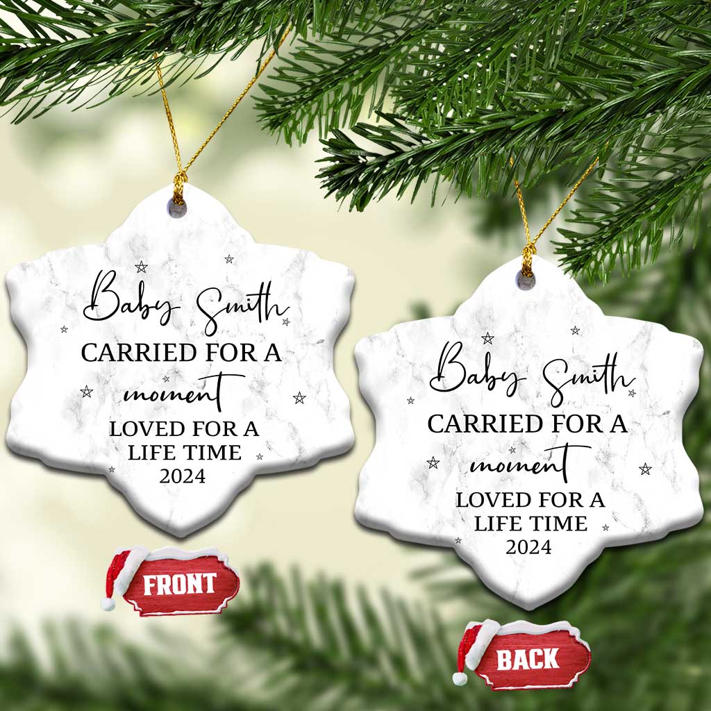 Personalized Baby Memorial Custom Christmas Ornament Custom Name Infant Loss Gifts TS10