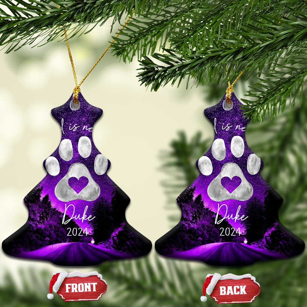 Personalized Dog Memorial Christmas Ornament 2024 Custom Name Pet Remembrance A Best Friend Is Never Forget TS10