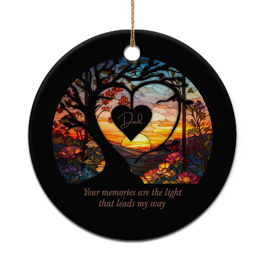Personalized Memorial Christmas Ornament Custom Loss of Father Family Sympathy Gift TS10
